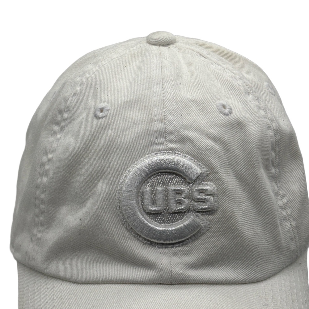 Chicago Cubs White Cooperstown Hat American Needle MLB Adjustable Cap - Picture 2 of 11
